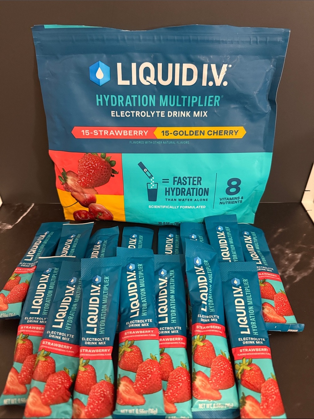 Liquid IV Hydration Multiplier Packs - Strawberry